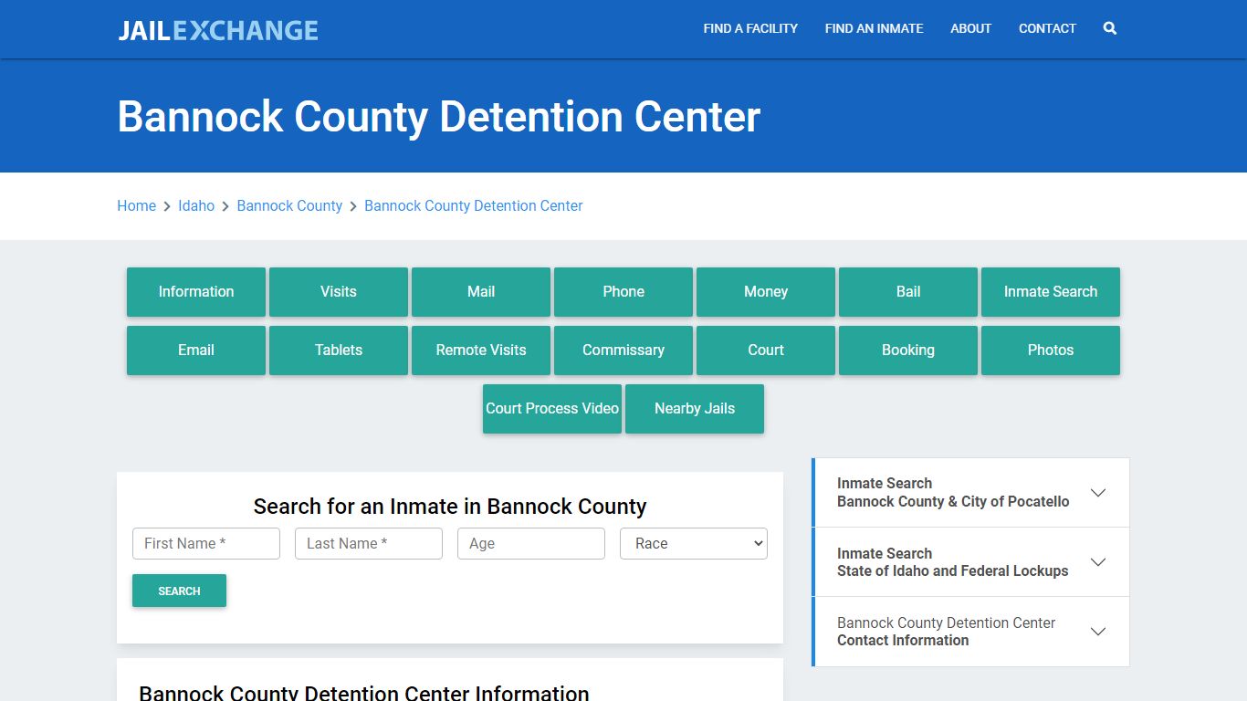 Bannock County Detention Center - Jail Exchange