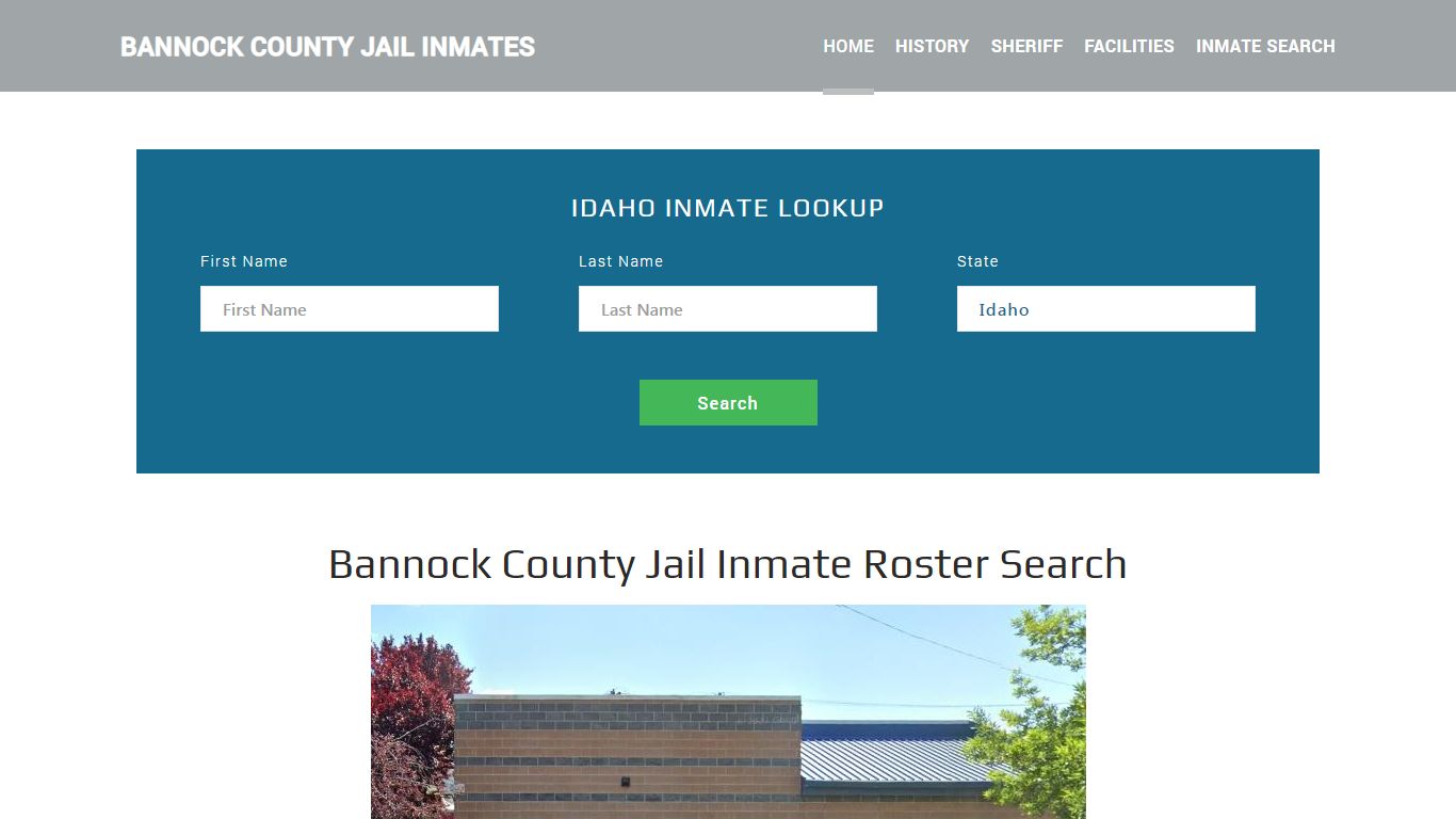 Bannock County Jail Inmate Roster Lookup, Pocatello, ID